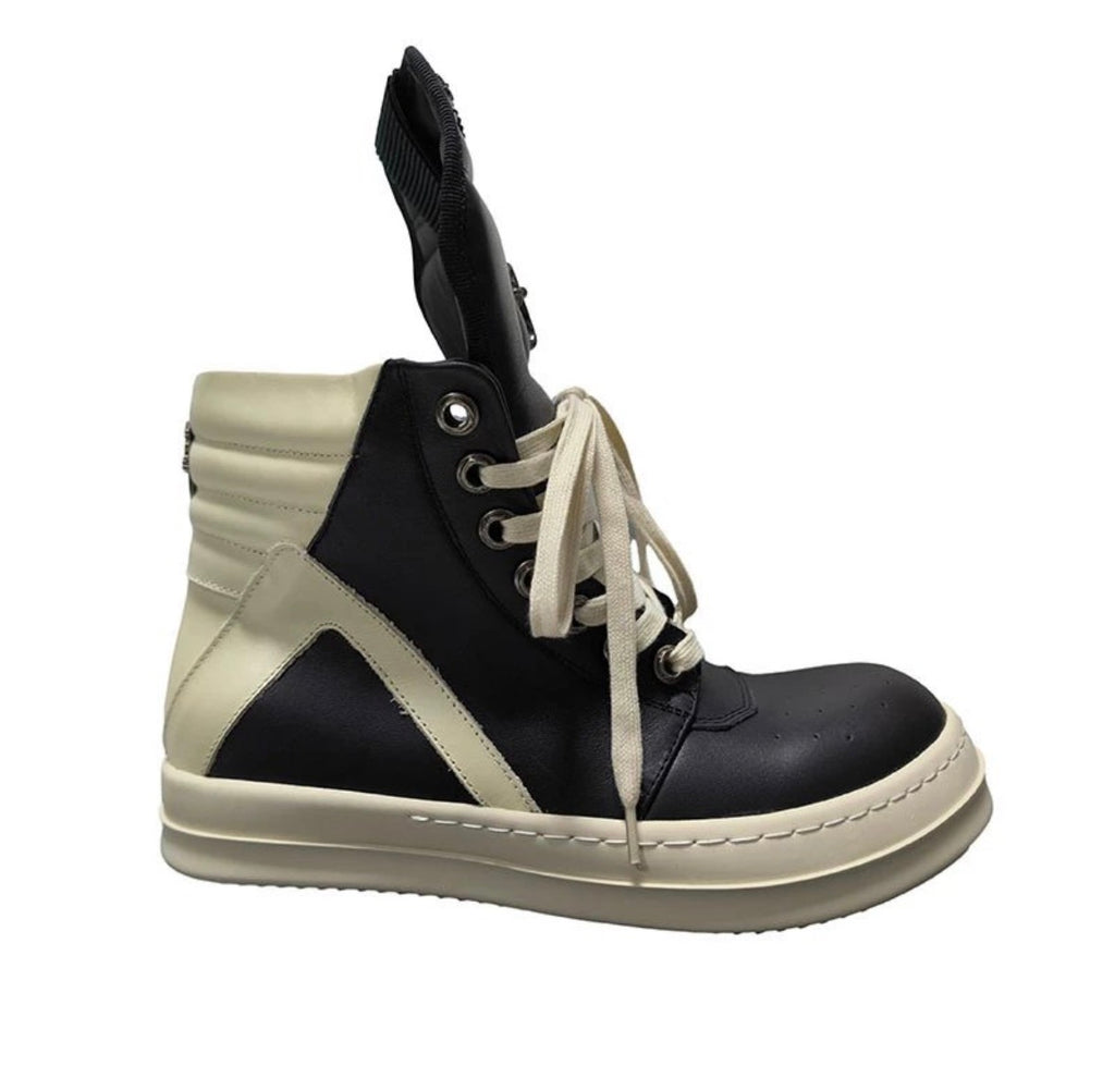 Rick Owen’s X Chrome Hearts Geobasket High-Top sneaker
