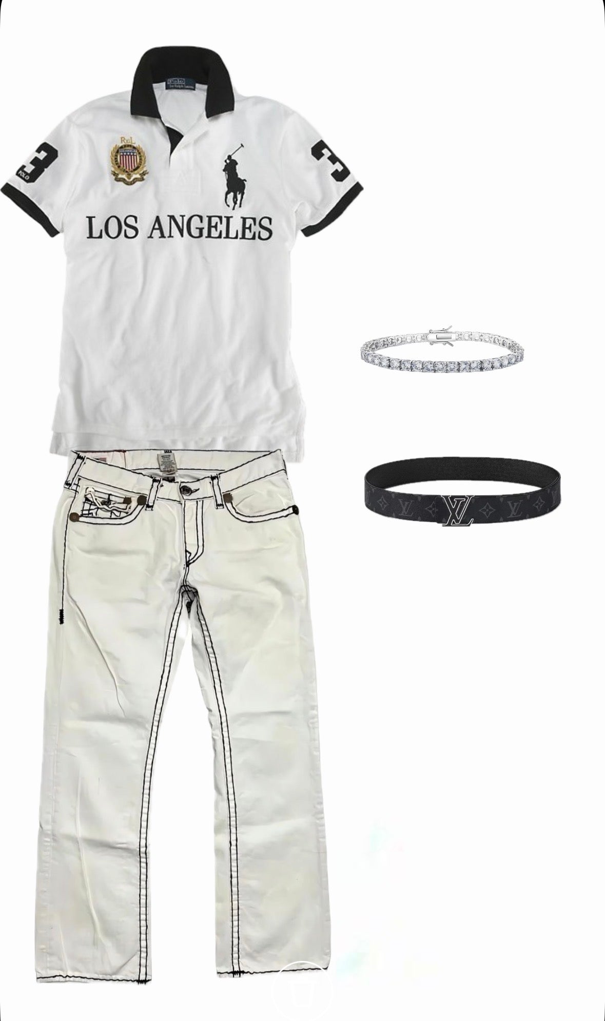 White combo fit