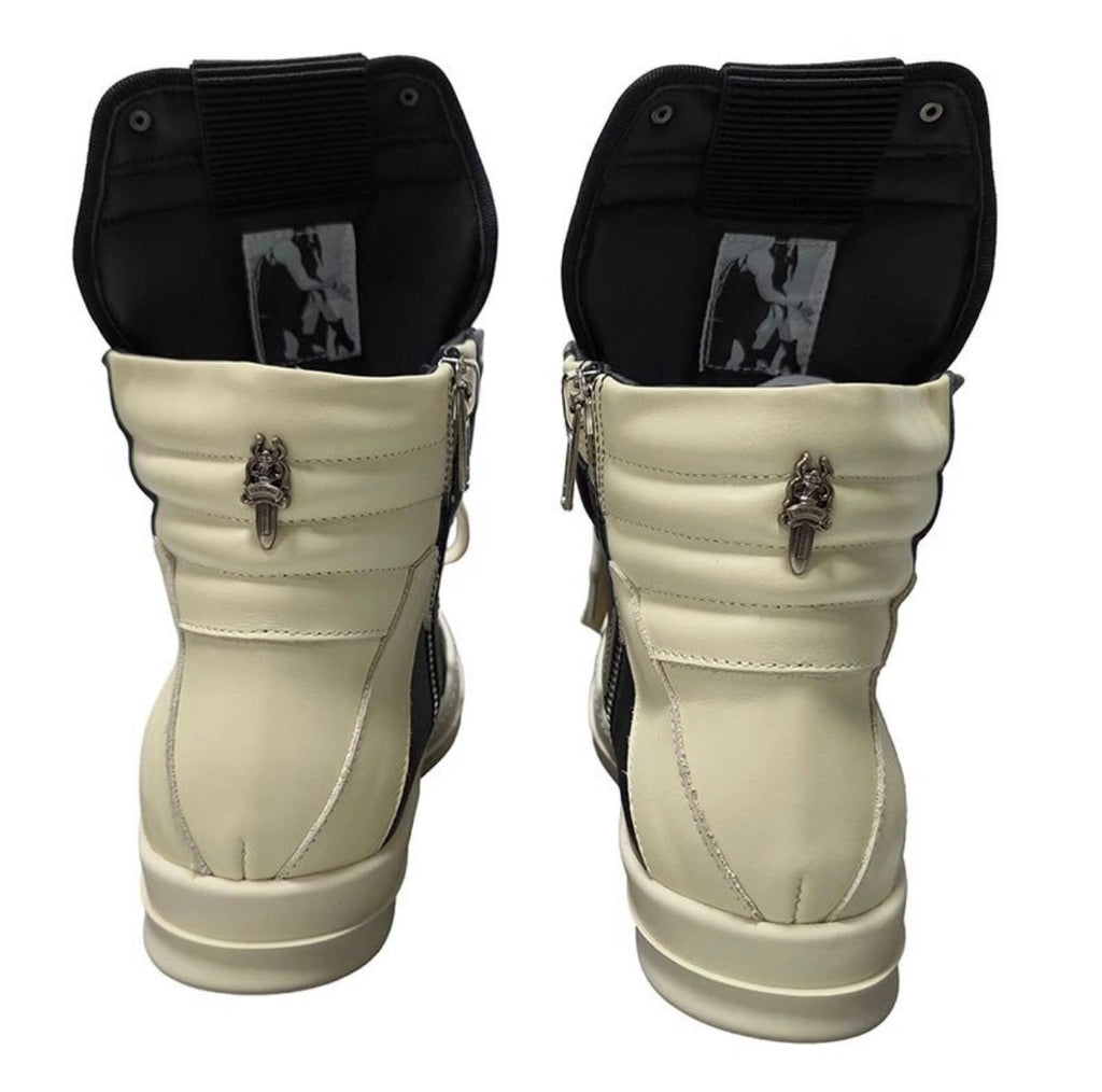 Rick Owen’s X Chrome Hearts Geobasket High-Top sneaker