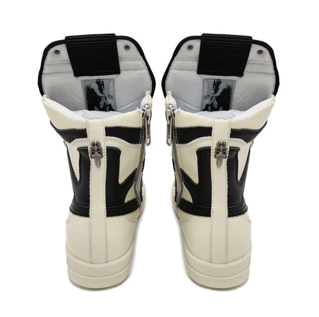 Rick Owen’s X Chrome Hearts Geobasket High-Top sneaker