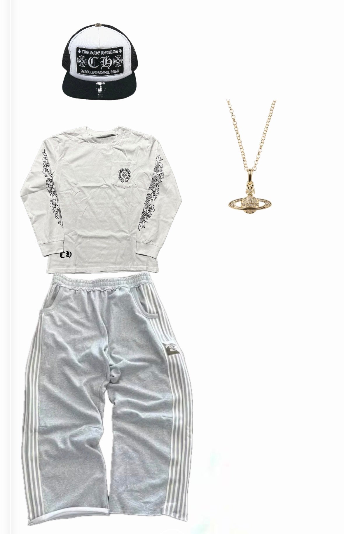 Chrome hearts shirt combo fit